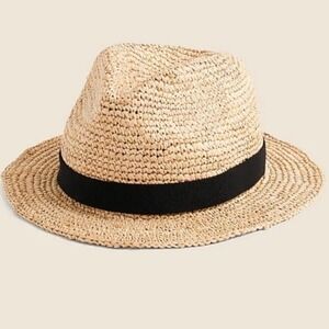 J. crew packable straw hat nwt